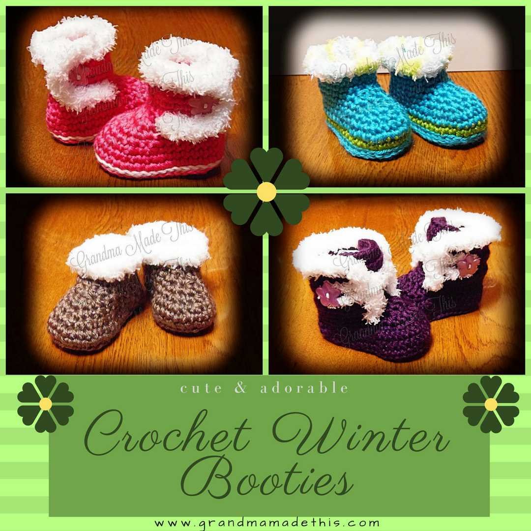 Crochet Winter Boot Booties