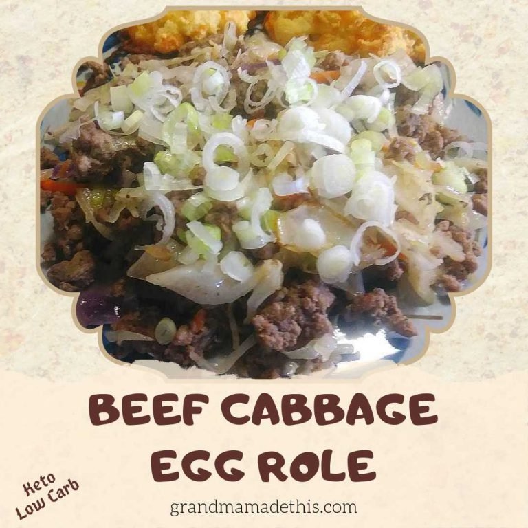 Beef Cabbage Egg Role