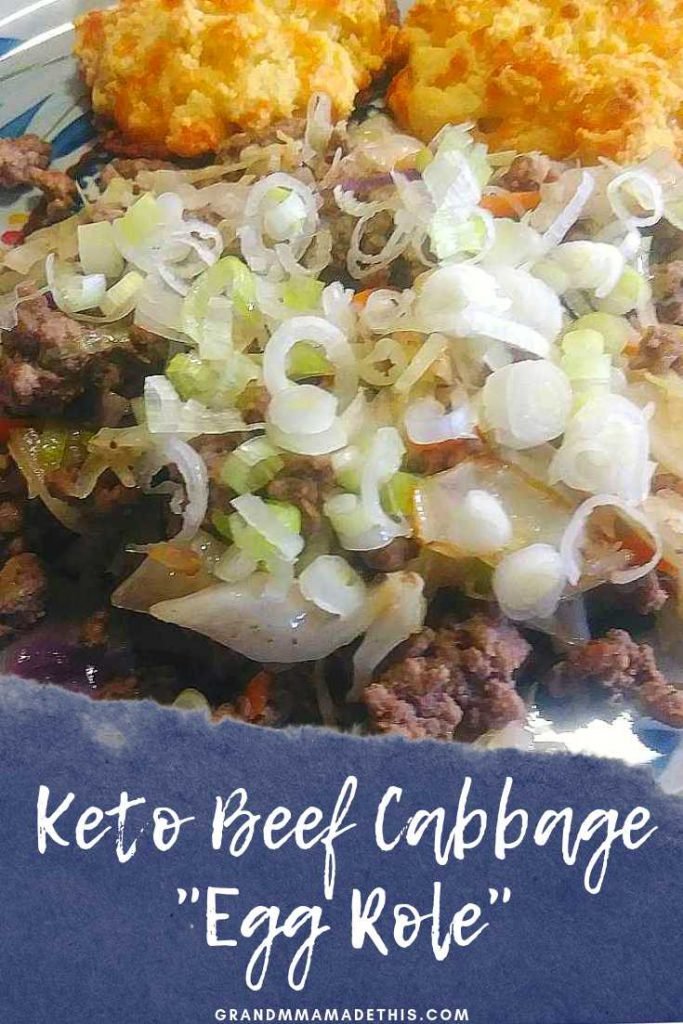 Keto Beef Cabbage Egg Role