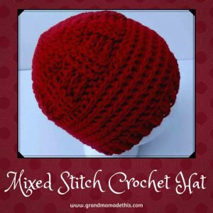 Mixed Stitch Textured Crochet Hat