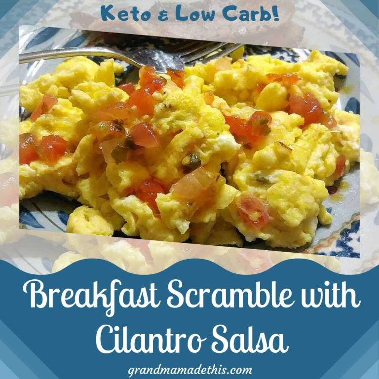 Breakfast Scramble with Cilantro Salsa