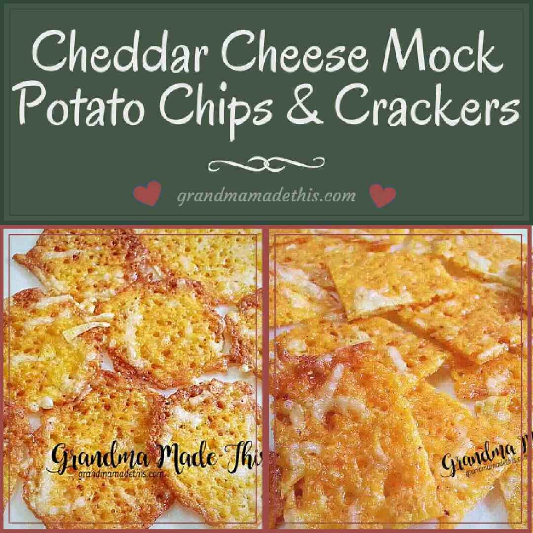 Cheddar Cheese Mock Potato Chips/Crackers
