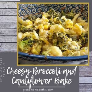 Cheesy Broccoli and Cauliflower Bake