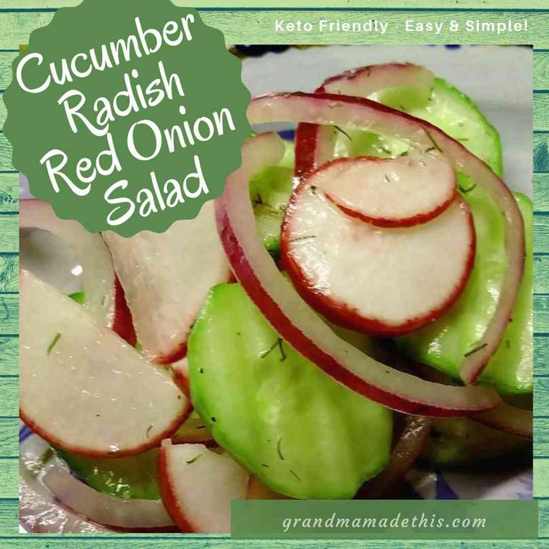 Cucumber Radish Red Onion Salad