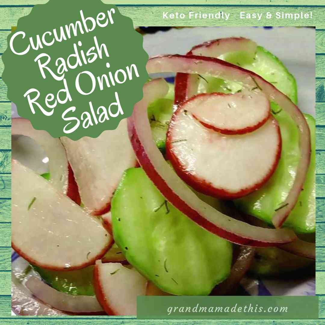 Cucumber Radish Red Onion Salad
