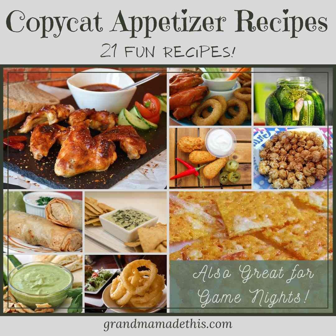 21 Copycat Appetizer Recipes