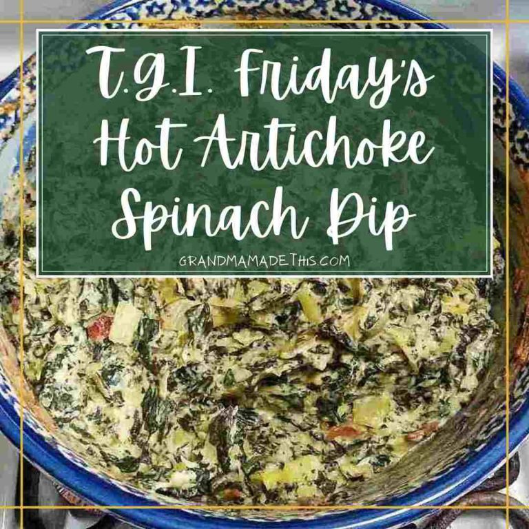 TGI Friday’s Hot Artichoke Spinach Dip Copycat