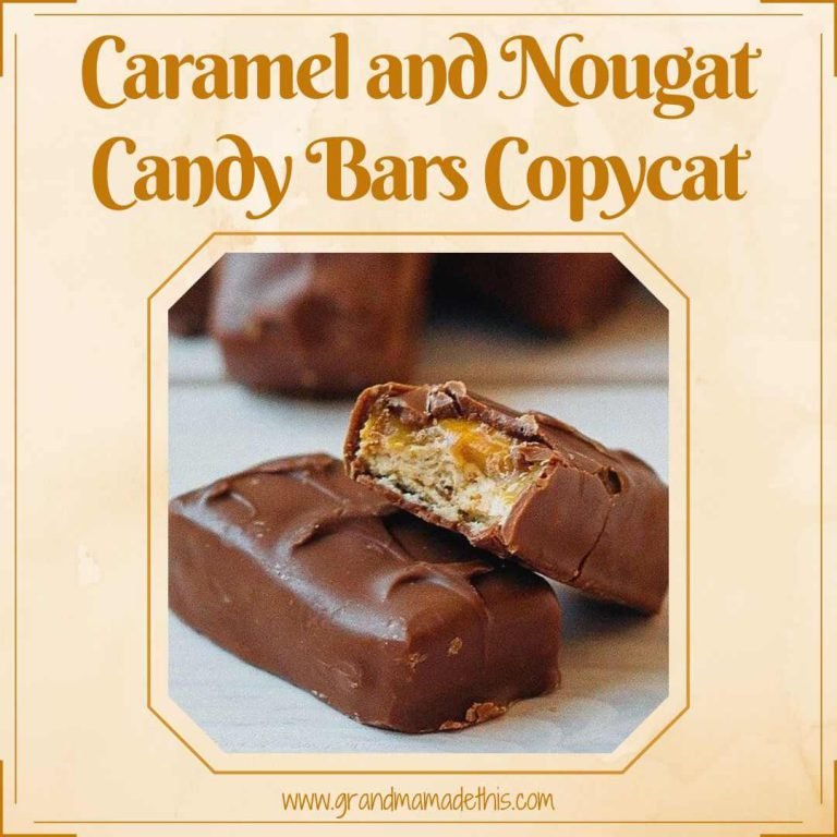 Caramel and Nougat Candy Bars Copycat Recipe