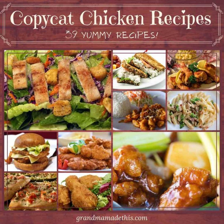 39 Yummy Chicken Copycat Recipes