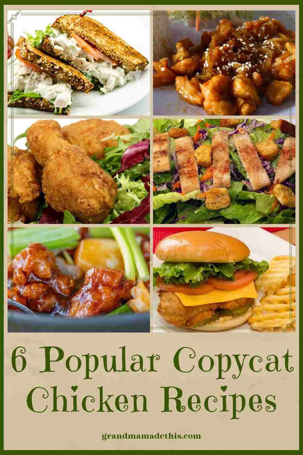 6 Popular Copycat Chicken Recipes