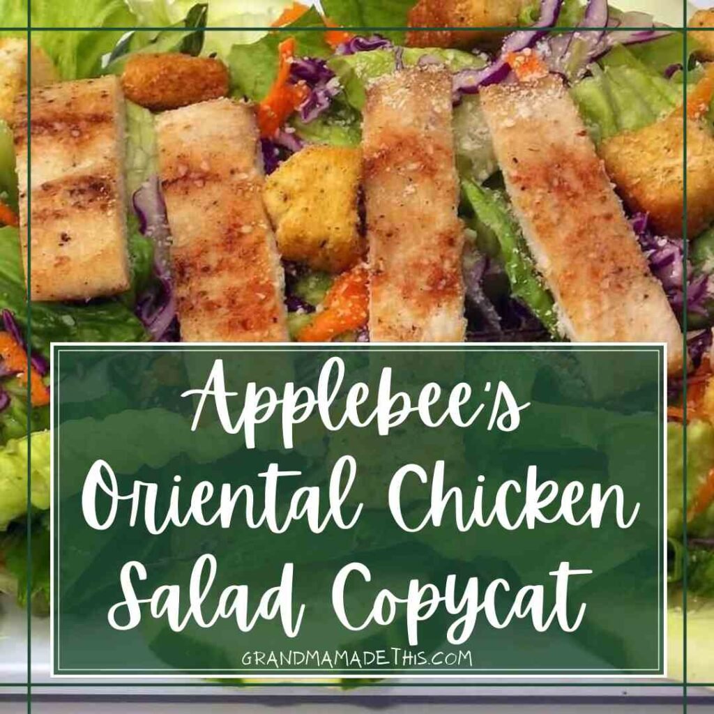 Applebee Oriental Chicken Salad Copycat