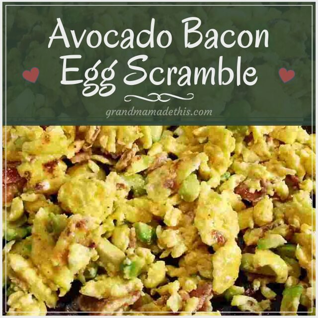 Avocado Bacon Egg Scramble
