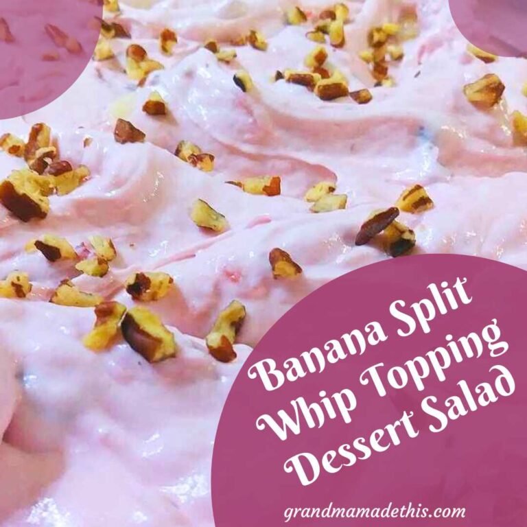 Banana Split Whip Topping Dessert Salad