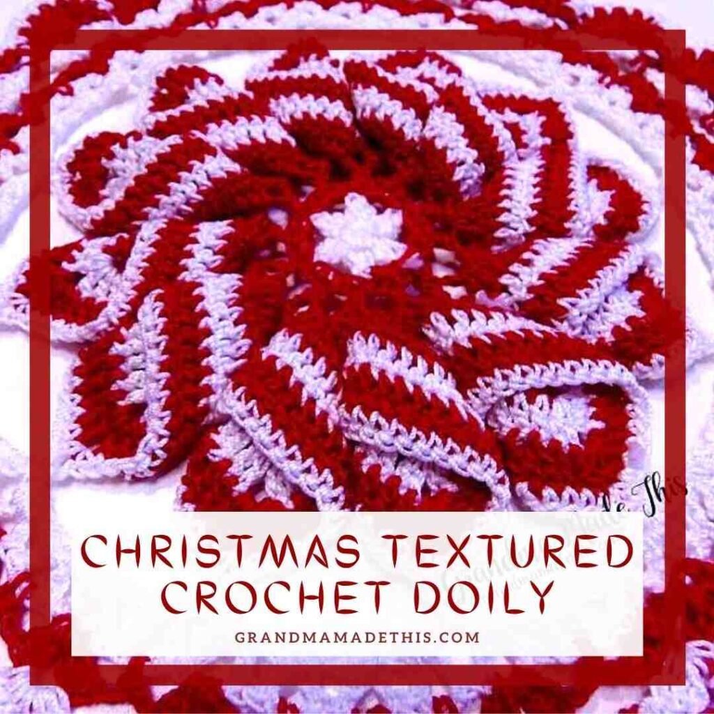 Christmas Textured Crochet Doily