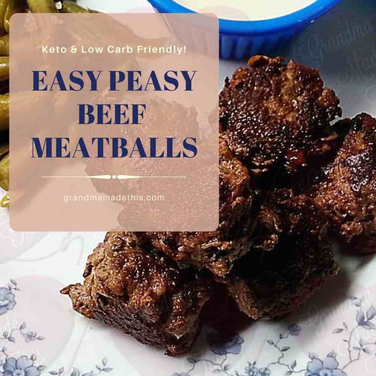 Easy Peasy Beef Meatballs