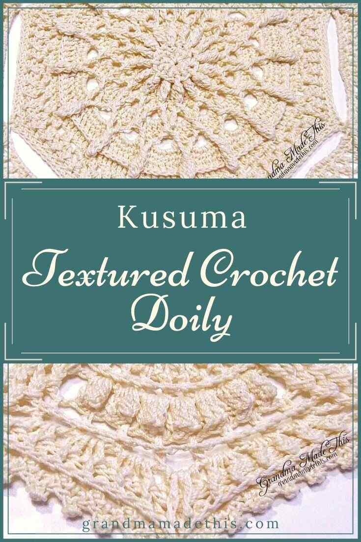 Kusuma Textured Crochet Doily pin3