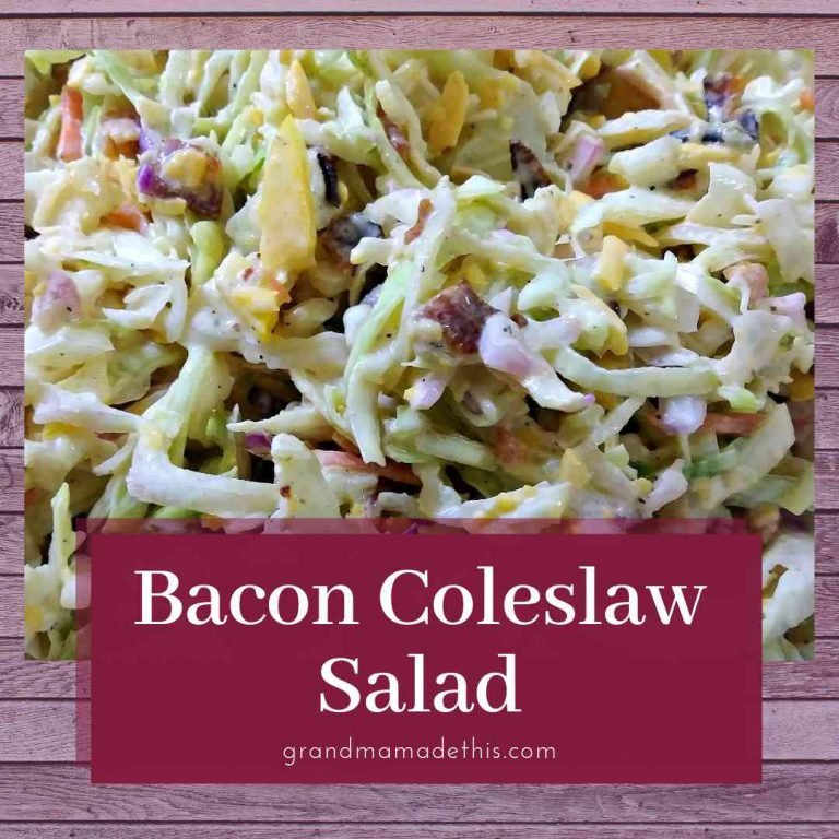 Simple Bacon Coleslaw Salad